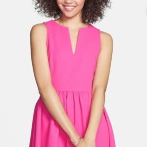 Pink Everly Notch Dress